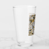 William Morris Lodden Bloempatroon: Blauwe Goud Glas (Rechts)