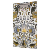 William Morris Lodden Bloempatroon: Blauwe Goud Klembord (Links)