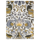 William Morris Lodden Bloempatroon: Blauwe Goud Klembord (Achterkant)