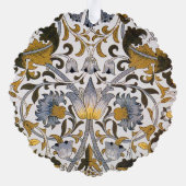 William Morris Lodden Bloempatroon: Blauwe Goud Ornament Kaart (Achterkant)