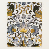 William Morris Lodden Bloempatroon: Blauwe Goud Planner (Voorkant)