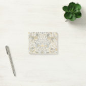 William Morris Lodden Bloempatroon: Blauwe Goud Post-it® Notes (Kantoor)