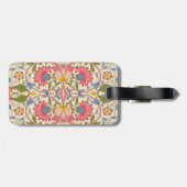 William Morris Lodden Bloempatroon Pastel Bagagelabel (Achterkant horizontaal)