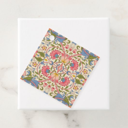 William Morris Lodden Bloempatroon Pastel Bedankjes Labels (In situ)
