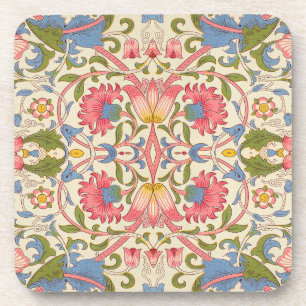 William Morris Lodden Bloempatroon Pastel  Bier Onderzetter