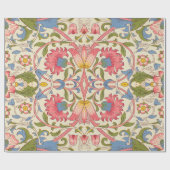 William Morris Lodden Bloempatroon Pastel Cadeaupapier (Vlak)