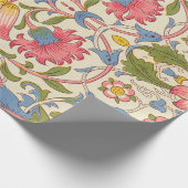 William Morris Lodden Bloempatroon Pastel Cadeaupapier (Hoek)