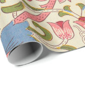 William Morris Lodden Bloempatroon Pastel Cadeaupapier (Rol Hoek)