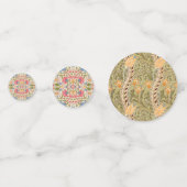 William Morris Lodden Bloempatroon Pastel Confetti (Achterkanten)