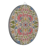 William Morris Lodden Bloempatroon Pastel Dartbord (Voorkant Links)