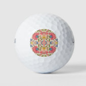 William Morris Lodden Bloempatroon Pastel Golfballen (Voorkant)