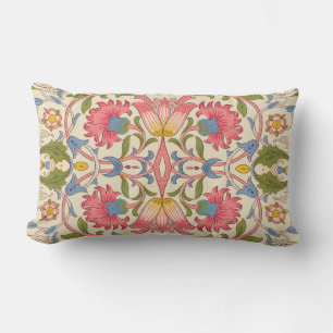William Morris Lodden Bloempatroon Pastel Kussen
