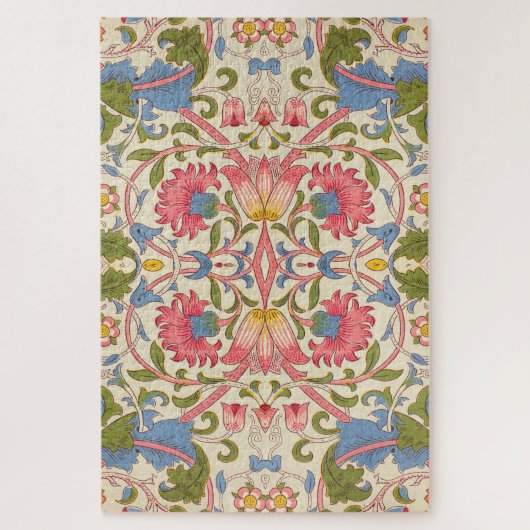 William Morris Lodden Bloempatroon Pastel Legpuzzel (Verticaal)