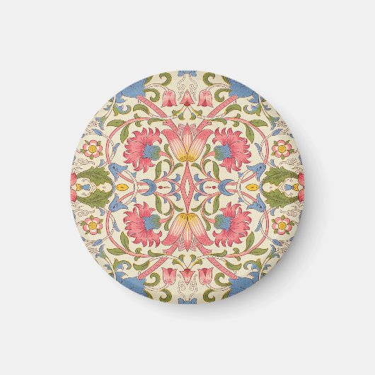 William Morris Lodden Bloempatroon Pastel Magneet (Voorkant)