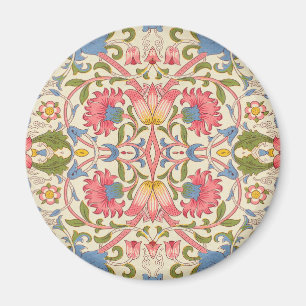William Morris Lodden Bloempatroon Pastel Magneet