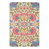 William Morris Lodden Bloempatroon Pastel Mini Klembord (Achterkant)
