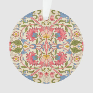William Morris Lodden Bloempatroon Pastel  Ornament