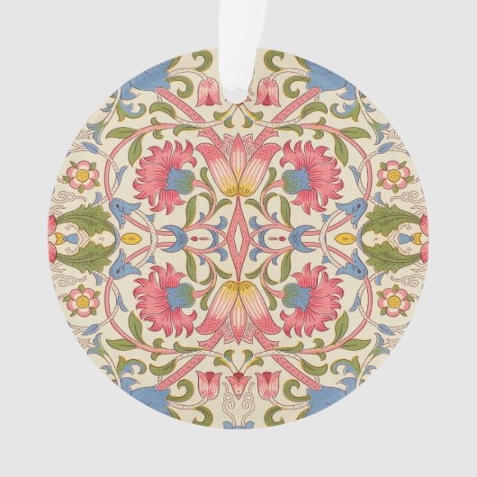 William Morris Lodden Bloempatroon Pastel Ornament (voorkant)