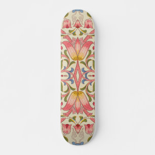William Morris Lodden Bloempatroon Pastel Persoonlijk Skateboard