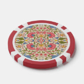 William Morris Lodden Bloempatroon Pastel Poker Chips (Enkel)