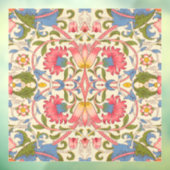 William Morris Lodden Bloempatroon Pastel Raamsticker (Vel 3)