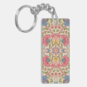 William Morris Lodden Bloempatroon Pastel Sleutelhanger (Voorkant Links)