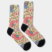 William Morris Lodden Bloempatroon Pastel Sokken (Rechts)