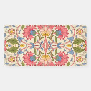 William Morris Lodden Bloempatroon Pastel Spandoek