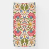 William Morris Lodden Bloempatroon Pastel Spandoek (Verticaal)