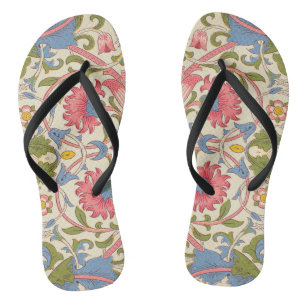 William Morris Lodden Bloempatroon Pastel Teenslippers