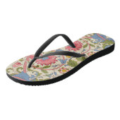William Morris Lodden Bloempatroon Pastel  Teenslippers (Schuin)