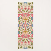 William Morris Lodden Bloempatroon Pastel Yogamat (Achterkant)