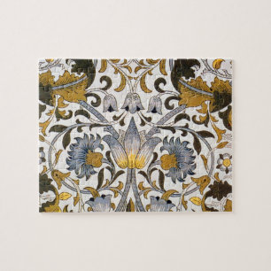 william morris lodden bloemrijke bloem textiel legpuzzel