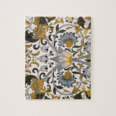 william morris lodden bloemrijke bloem textiel legpuzzel (Verticaal)