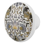 William * Morris Lodden grijs goud Keramische Knop (Rechts)