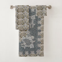 William Morris Lodden Grijs Gouden Kant