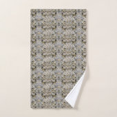 William Morris Lodden Grijs Gouden Kant Bad Handdoek (Handdoek)