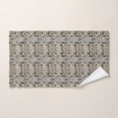 William Morris Lodden Grijs Gouden Kant Bad Handdoek (Handdoek)