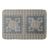 William Morris Lodden Grijs Gouden Kant Badmat (Voorkant)