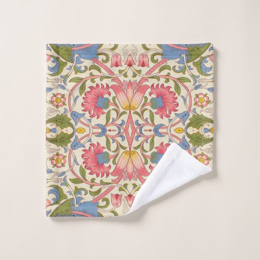William Morris Lodden Spring Wallpaper Art Bad Handdoek (Wasdoekje)