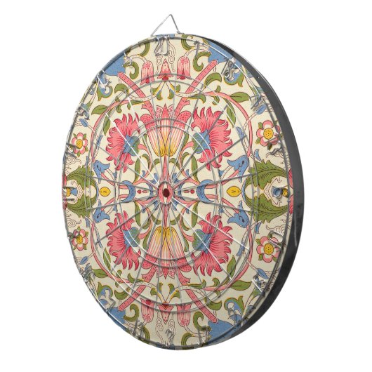 William Morris Lodden Spring Wallpaper Art Dartbord (Voorkant Rechts)