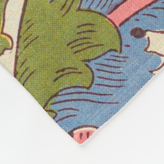 William Morris Lodden Spring Wallpaper Art Fleece Deken (Hoek)