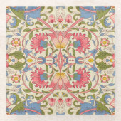 William Morris Lodden Spring Wallpaper Art Glazen Onderzetter (Voorkant)