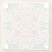 William Morris Lodden Spring Wallpaper Art Glazen Onderzetter (Achterkant)