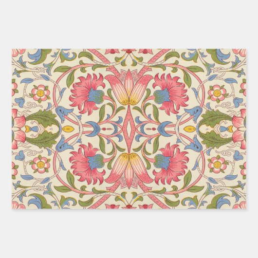 William Morris Lodden Spring Wallpaper Art Inpakpapier Vel (Voorkant)