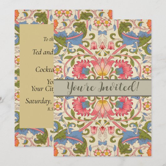 William Morris Lodden Spring Wallpaper Art Kaart (Voorkant / Achterkant)