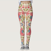 William Morris Lodden Spring Wallpaper Art Leggings (Voorkant)