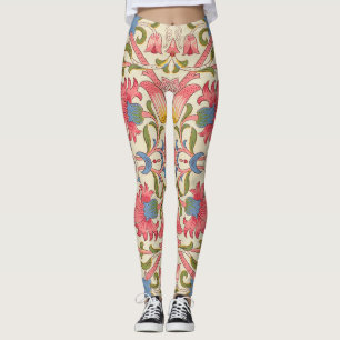 William Morris Lodden Spring Wallpaper Art Leggings