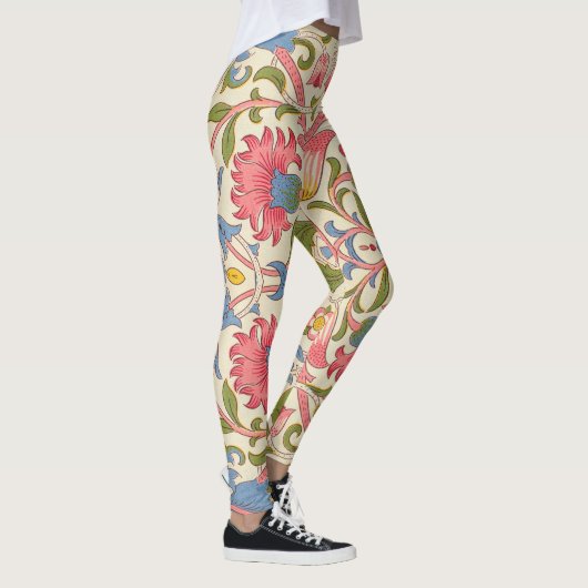 William Morris Lodden Spring Wallpaper Art Leggings (Rechts)