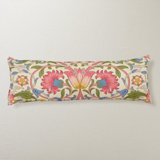 William Morris Lodden Spring Wallpaper Art Lichaamskussen (Achterkant)